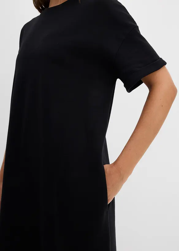 Robe en jersey interlock &eacute;pais avec poches sur les c&ocirc;t&eacute;s, bonprix