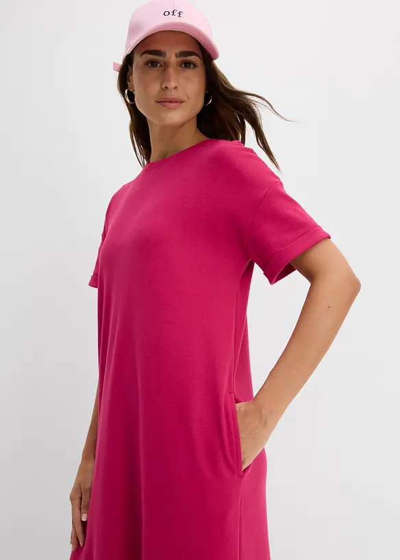 Robe en jersey interlock &eacute;pais avec poches sur les c&ocirc;t&eacute;s, bonprix