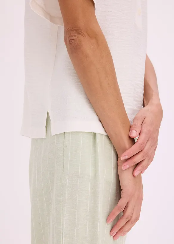 Blouse longue l&eacute;g&egrave;rement transparente, bonprix