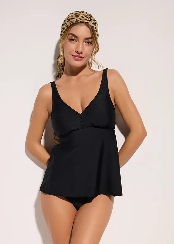 Haut de tankini &agrave; col en V, bonprix
