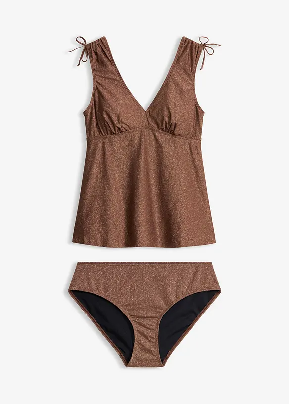 Tankini en mati&egrave;re brillante (ens. 2 pces), bonprix