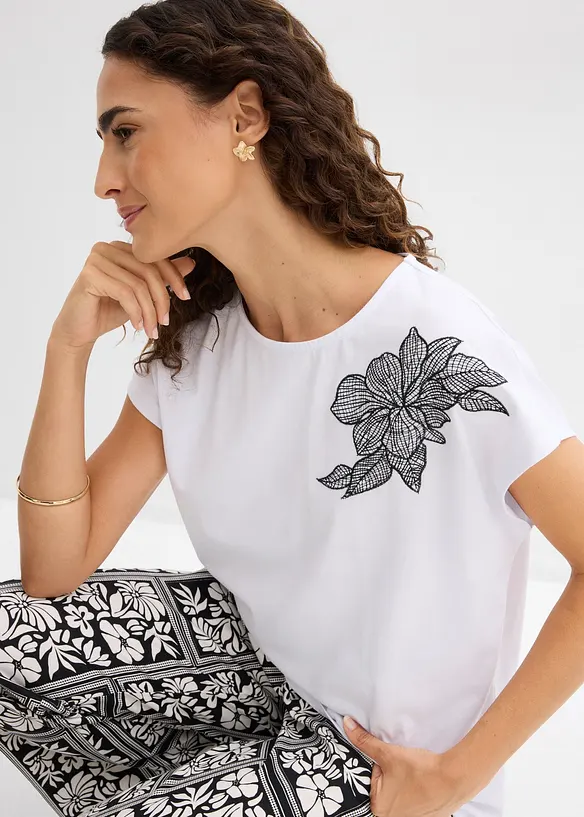 T-shirt oversize 100% coton, bonprix