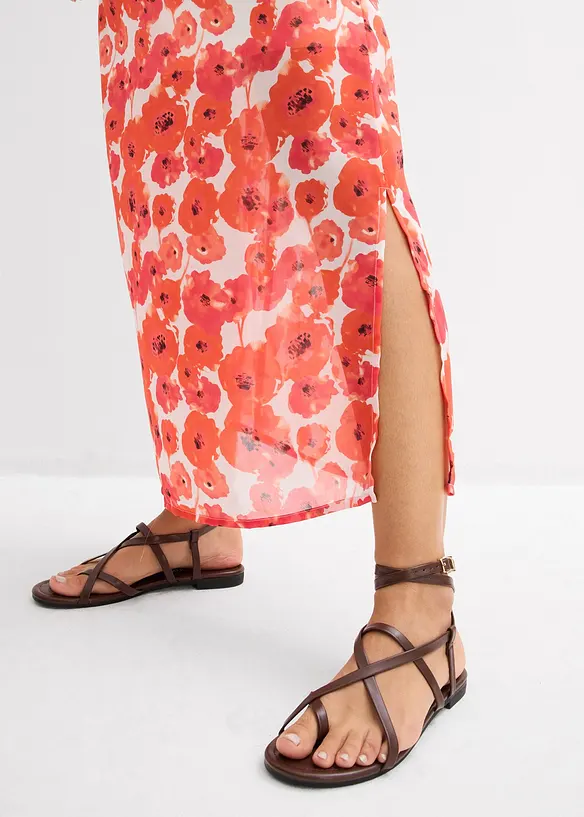 Robe longue en mousseline, bonprix