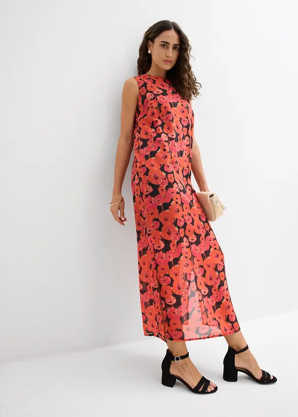 Robe longue en mousseline, bonprix