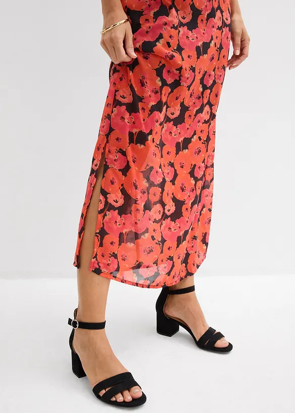 Robe longue en mousseline, bonprix