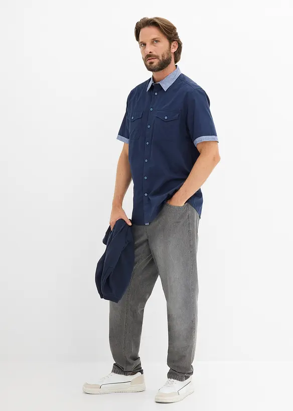 Chemise manches courtes style 2en1, bonprix