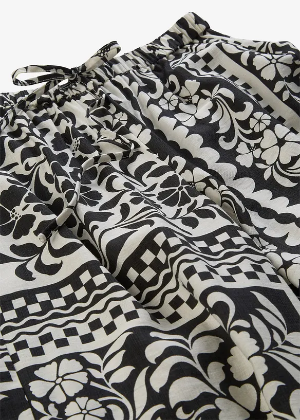 Pantalon fluide &agrave; taille &eacute;lastiqu&eacute;e, bonprix