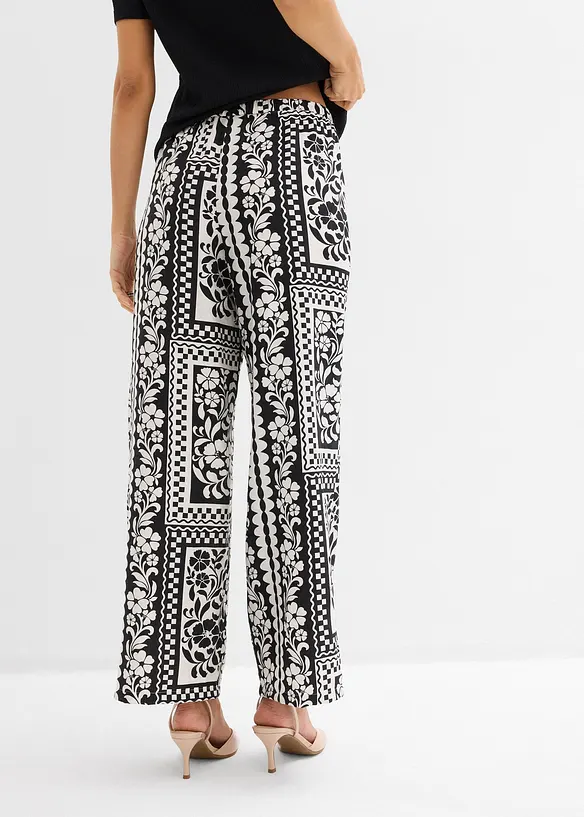 Pantalon fluide &agrave; taille &eacute;lastiqu&eacute;e, bonprix