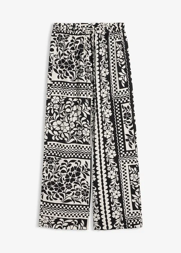 Pantalon fluide &agrave; taille &eacute;lastiqu&eacute;e, bonprix