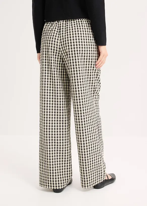 Pantalon large &agrave; pinces, bonprix