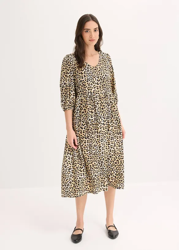 Robe-tunique fluide en viscose majoritaire, bonprix