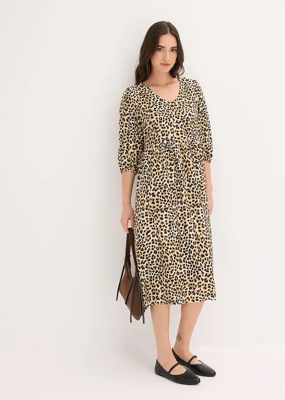 Robe-tunique fluide en viscose majoritaire, bonprix