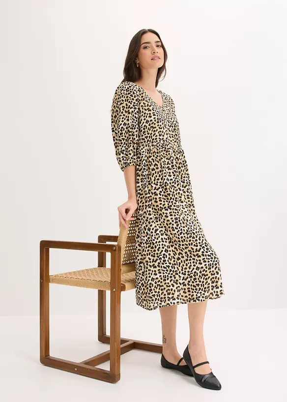 Robe-tunique fluide en viscose majoritaire, bonprix