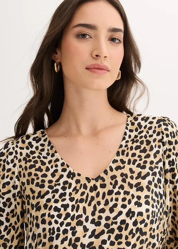 Robe-tunique fluide en viscose majoritaire, bonprix