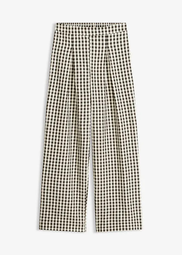 Pantalon large &agrave; pinces, bonprix