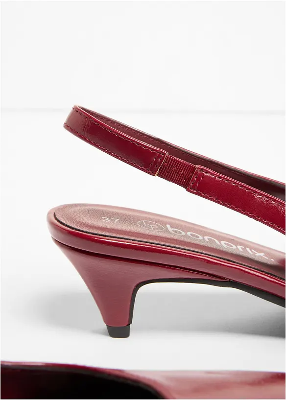 Escarpins slingback &agrave; talon bas, bonprix