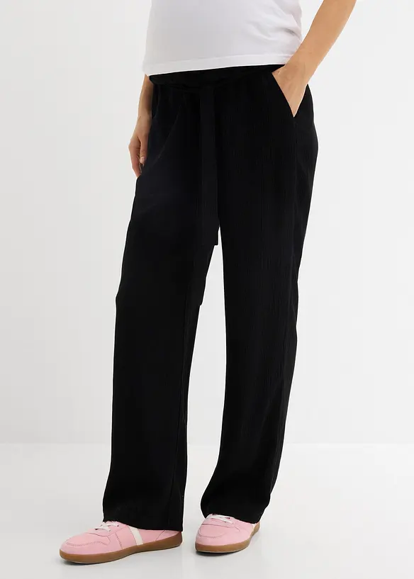 Pantalon de grossesse loose et confortable en cr&ecirc;pe de viscose, bonprix