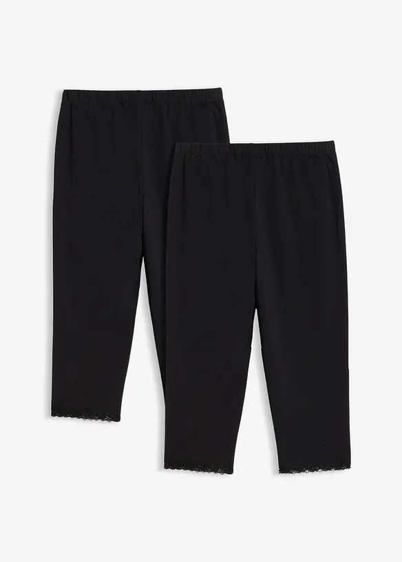 Lot de 2 leggings corsaire, bonprix