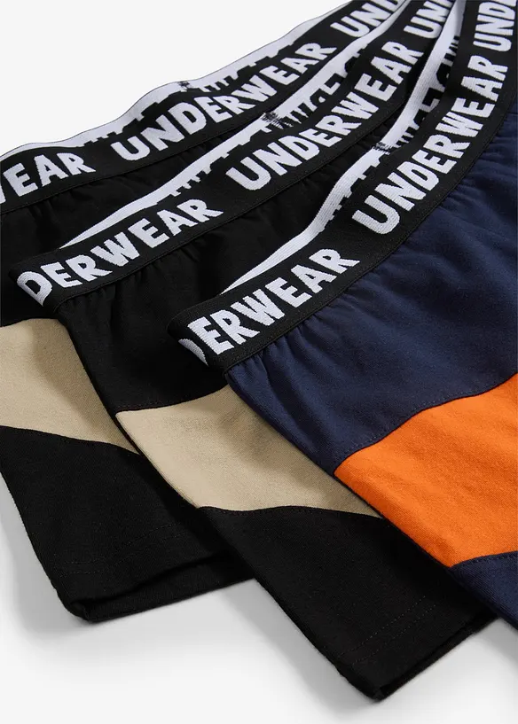 Lot de 3 boxers coton, bonprix