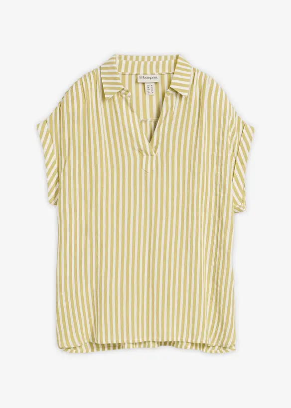 Blouse manches courtes en viscose fluide, bonprix