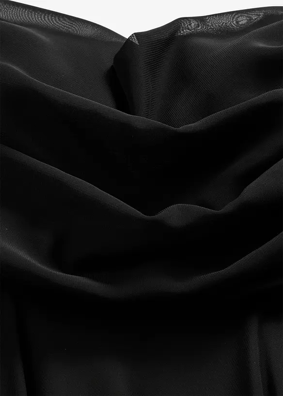 Robe de soir&eacute;e en mousseline avec drap&eacute;, bonprix