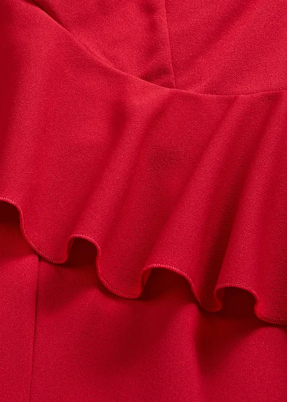 Combinaison une &eacute;paule en cr&ecirc;pe textur&eacute;, bonprix