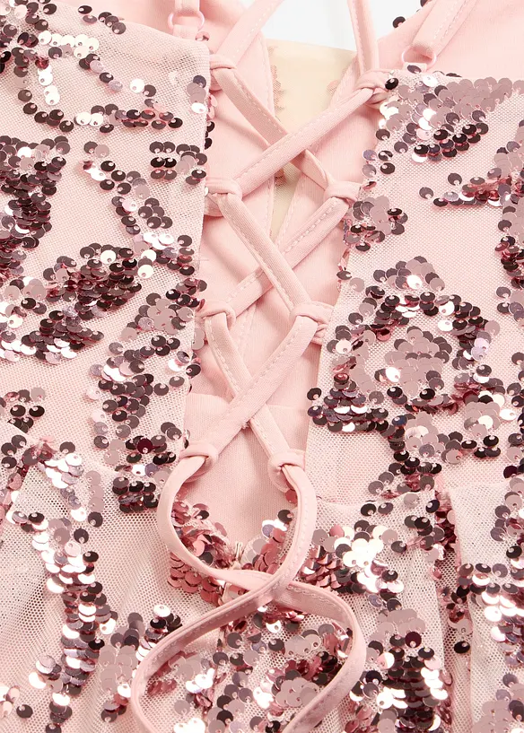 Robe de soir&eacute;e avec broderies de sequins, bonprix