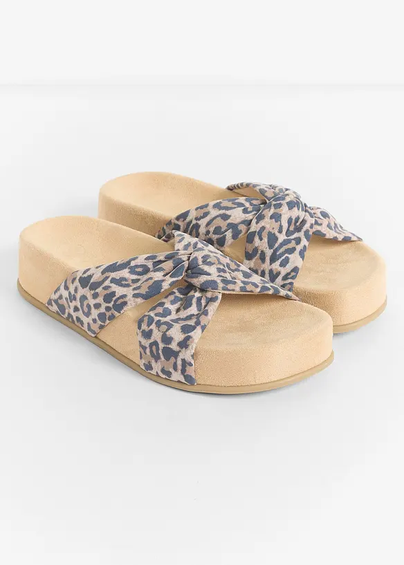 Mules l&eacute;opard Marco Tozzi &agrave; plateforme, Marco Tozzi