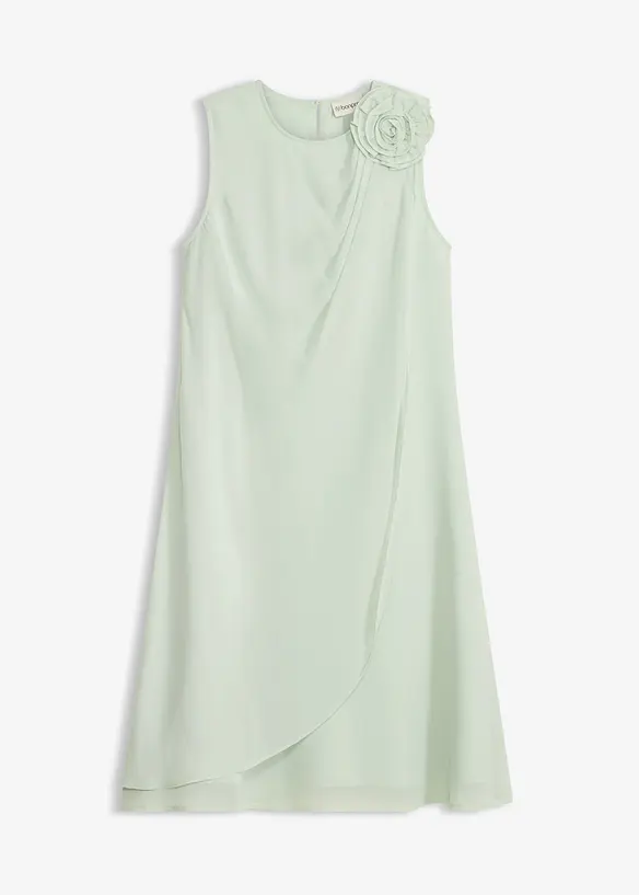 Robe de cocktail avec fleur appliqu&eacute;e, bonprix
