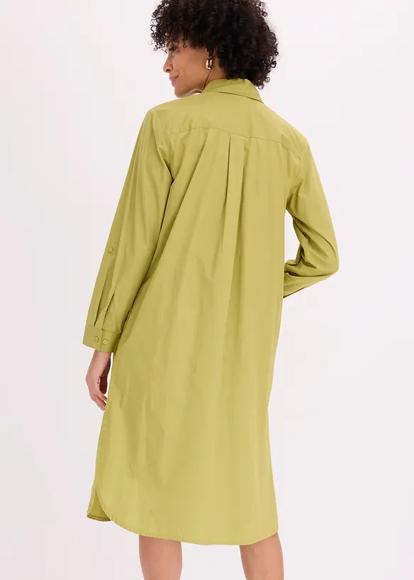Robe-chemise en popeline de coton, bonprix