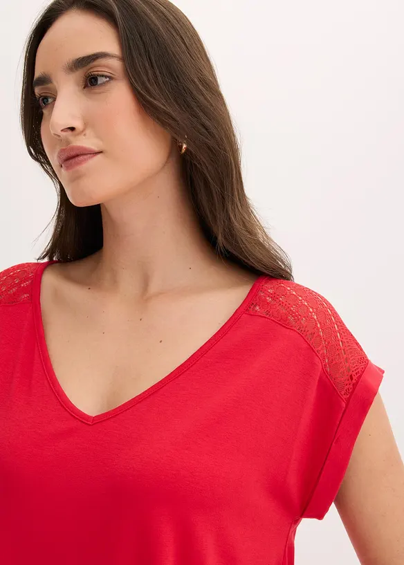 T-shirt doux en viscose extensible, bonprix