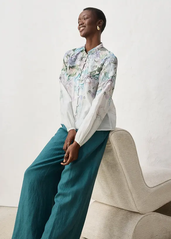 Tunique-blouse en ramie rafra&icirc;chissante, bonprix