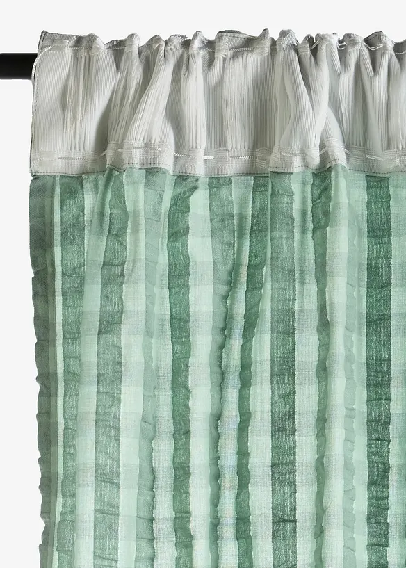 Rideau panneau en seersucker coton (1 pce), bonprix