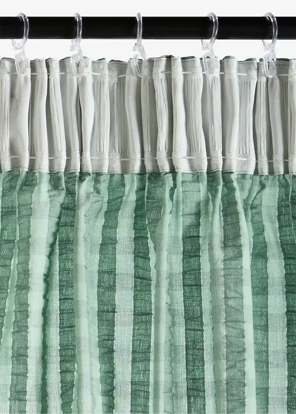 Rideau panneau en seersucker coton (1 pce), bonprix