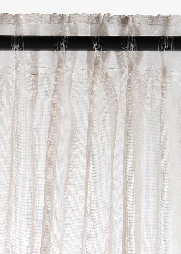 Voilage finement textur&eacute; (1 pce), bonprix