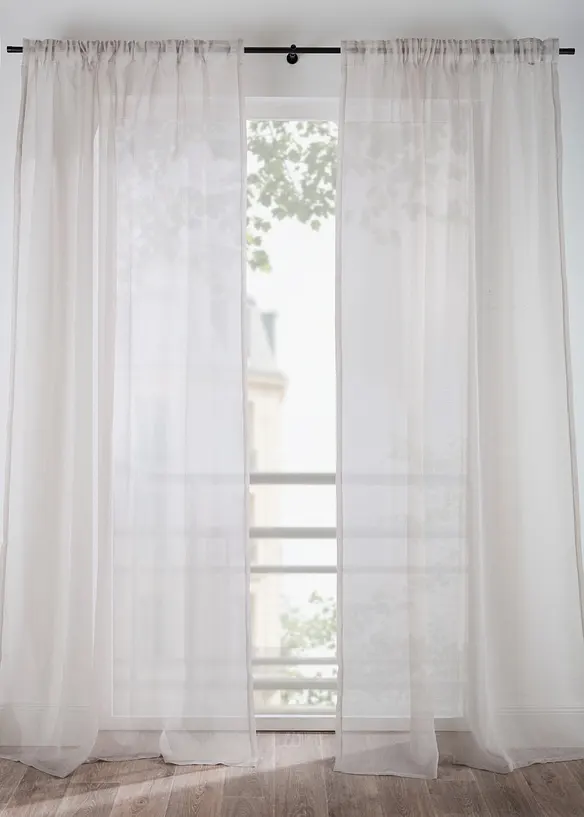 Voilage finement textur&eacute; (1 pce), bonprix