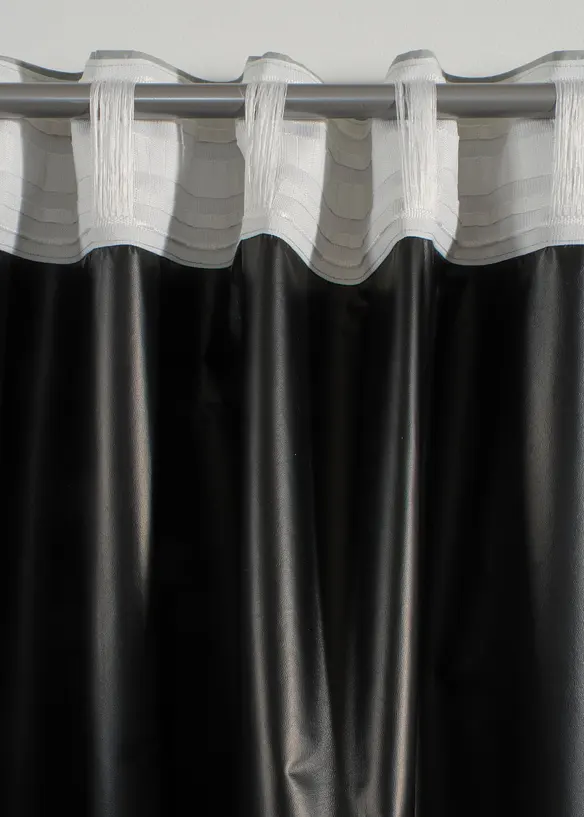 Rideau panneau occultant avec revers noir opaque (1 pce), bonprix