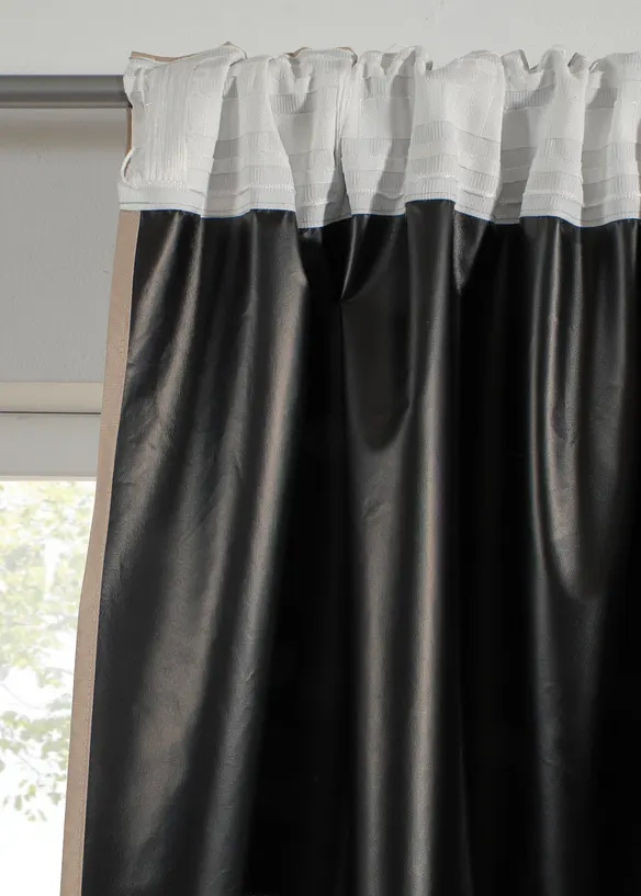 Rideau panneau occultant avec revers noir opaque (1 pce), bonprix