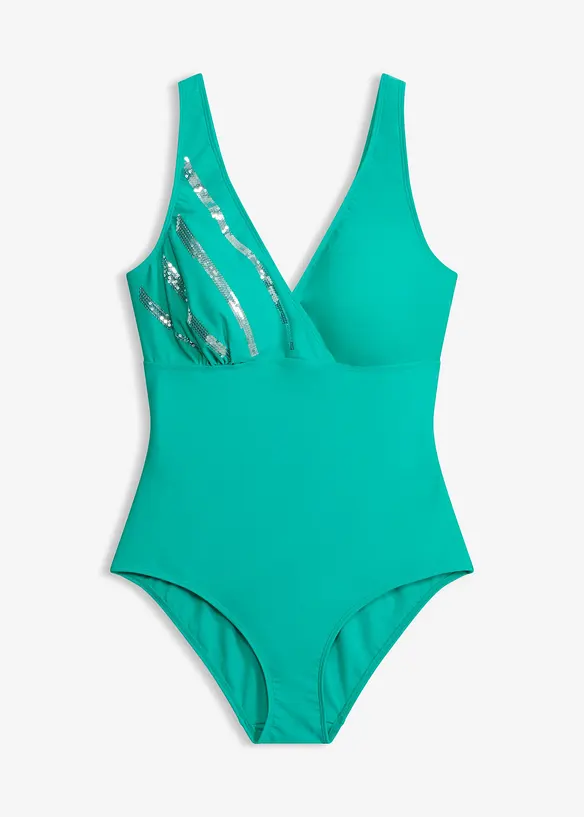 Maillot 1 pi&egrave;ce &agrave; sequins, bonprix