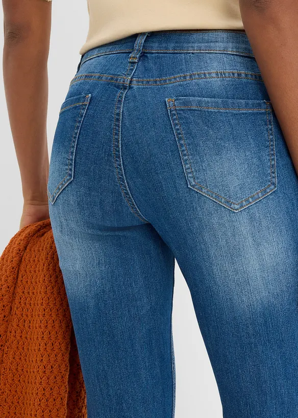 Jean slim, taille mi-haute, longueur 3/4, bonprix