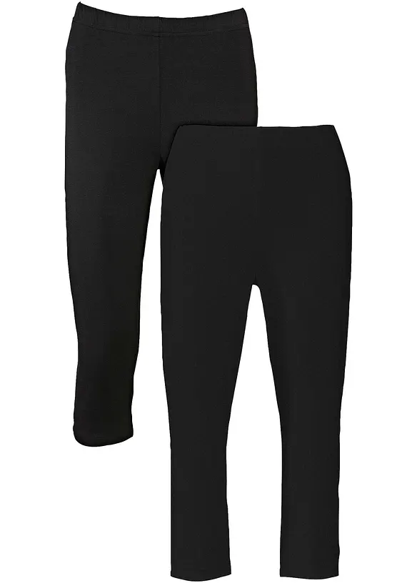 Lot de 2 leggings corsaire, bonprix