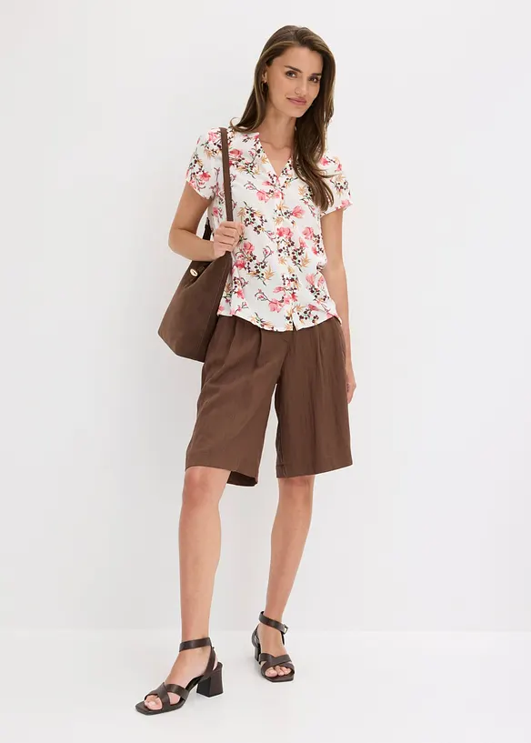 Chemisier manches courtes 100% viscose, bonprix