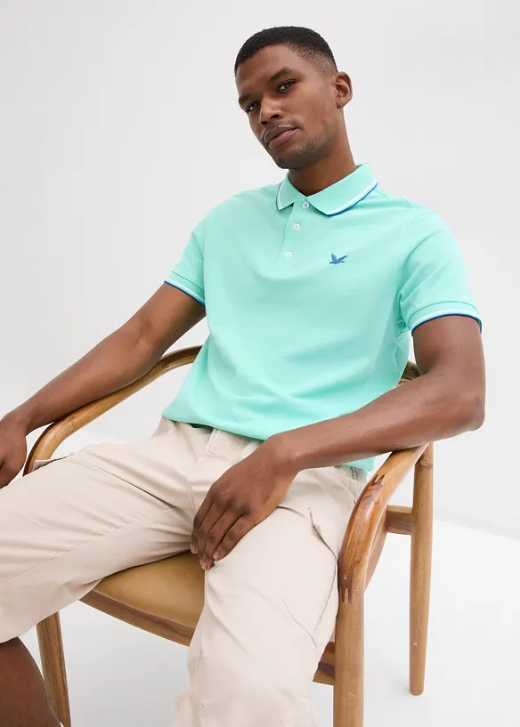 Polo en maille piqu&eacute;e 100% coton, bonprix