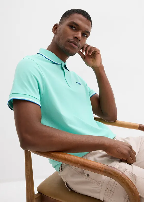 Polo en maille piqu&eacute;e 100% coton, bonprix