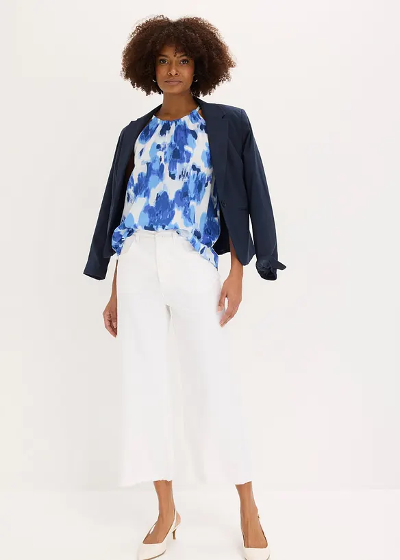 Blouse sans manches imprim&eacute;e, bonprix