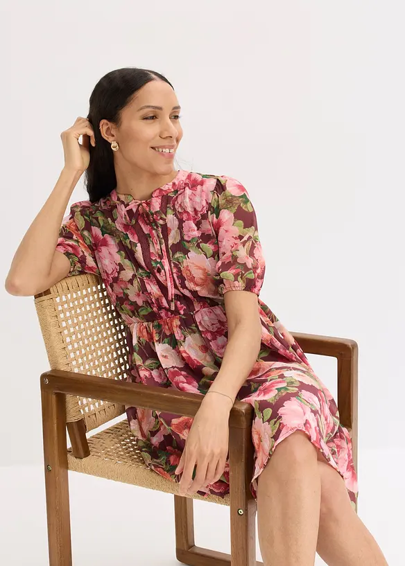 Robe-tunique &agrave; dentelle, bonprix