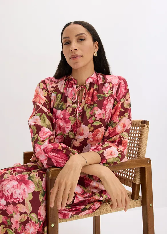 Robe midi fluide, bonprix