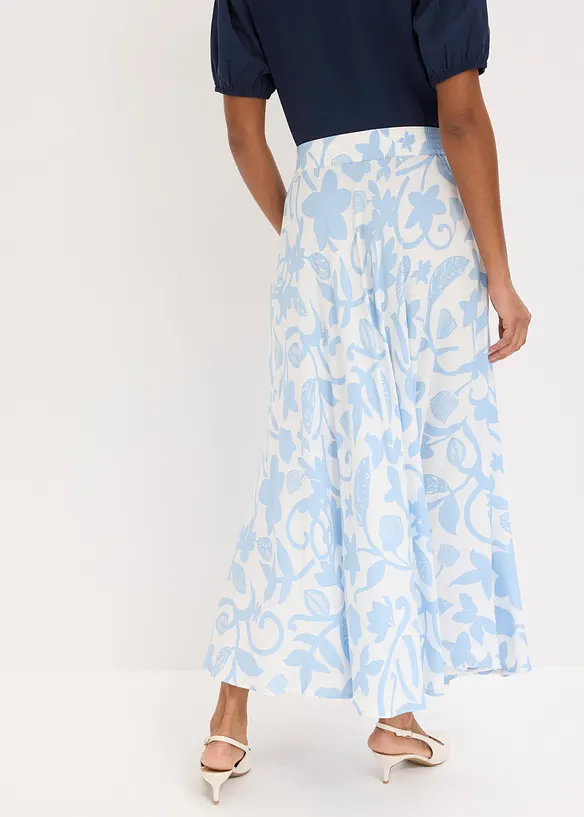 Jupe longue et fluide en viscose, bonprix