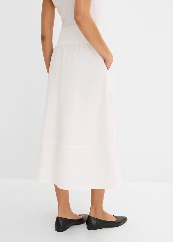 Jupe midi 100% coton, bonprix