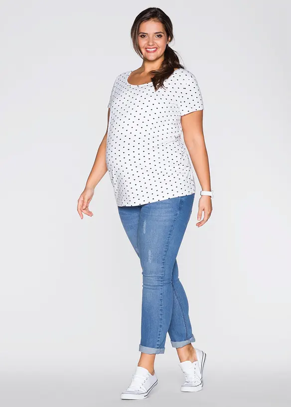 Lot de 2 T-shirts de grossesse en coton, bonprix